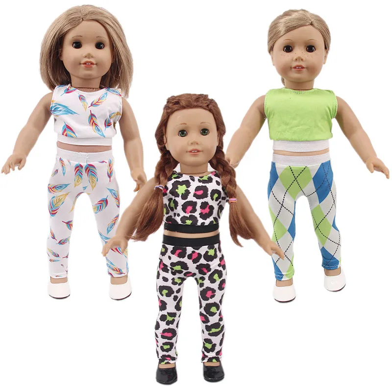 

3 вида цветов милые, с круглым вырезом под горловину, открытое детское спортивный костюм без рукавов жилет Fit 18 дюймов 43 см для ухода за ребен...