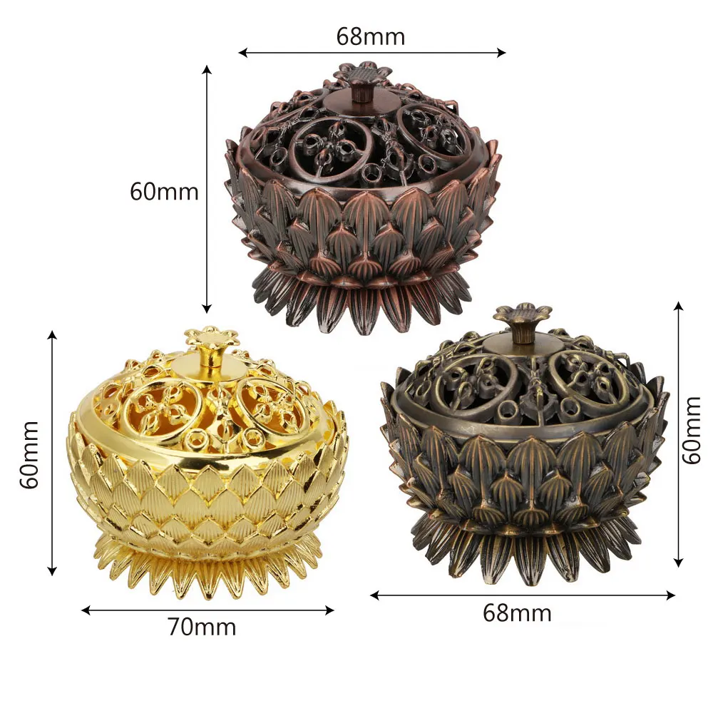 Курильница из сандалового дерева в форме лотоса подставка для благовоний дома и