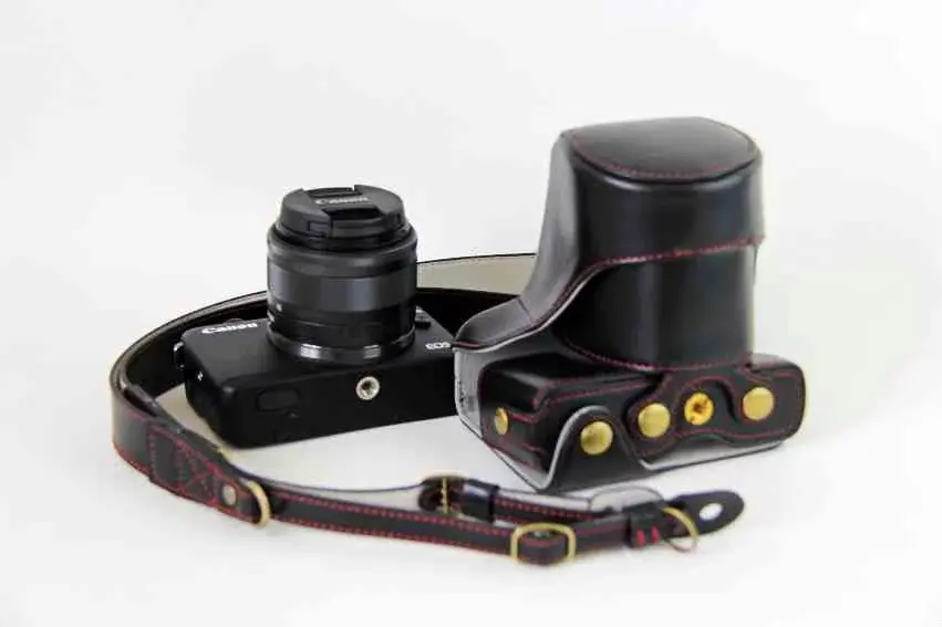 Чехол для камеры Canon EOS M10 EOSM10 M100 M200 Роскошный чехол из искусственной кожи с