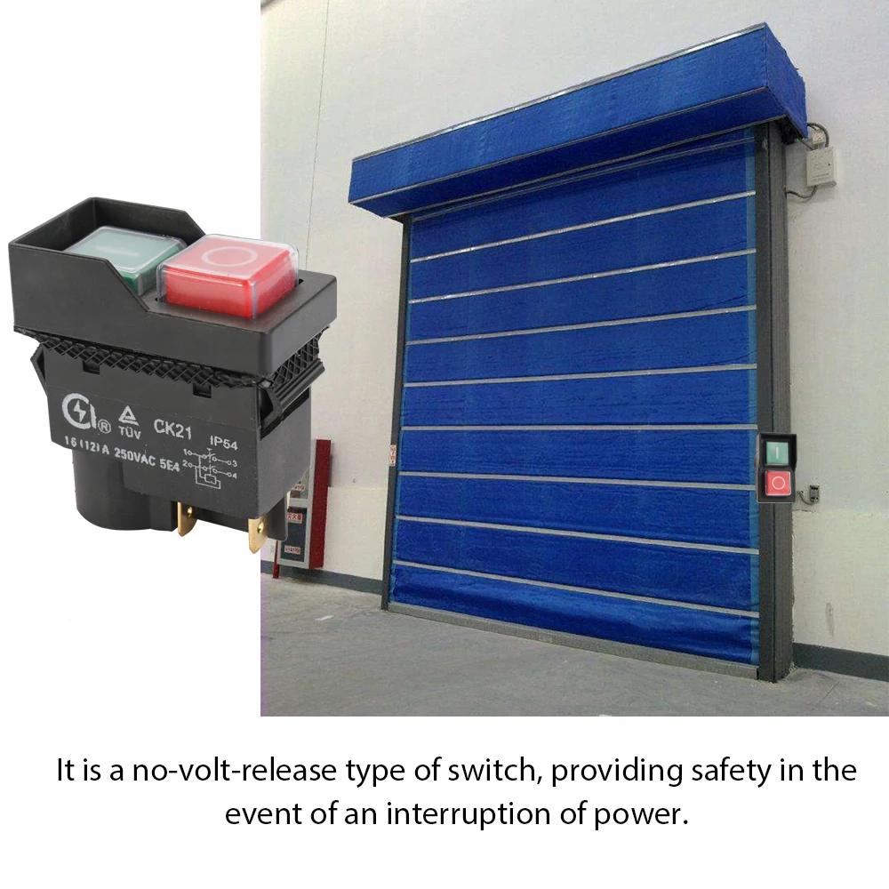 Водонепроницаемый IP54 кнопочный электромагнитный переключатель 4/5 Pin 250V 4A/6A