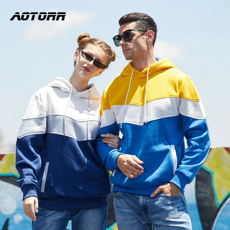 2021 осенние толстовки Мужской Зимний пуловер в стиле пэчворк свитшот с капюшоном