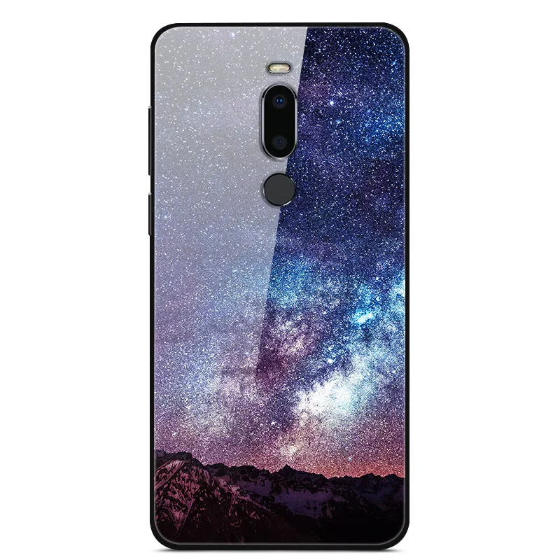 02 Чехол для Meizu M8, чехол из закаленного стекла «Планета космос», чехол из стекла для Meizu M8 M813H, чехол-бампер из ТПУ для Meizu M 8 M8 Shell - Цвет: 02