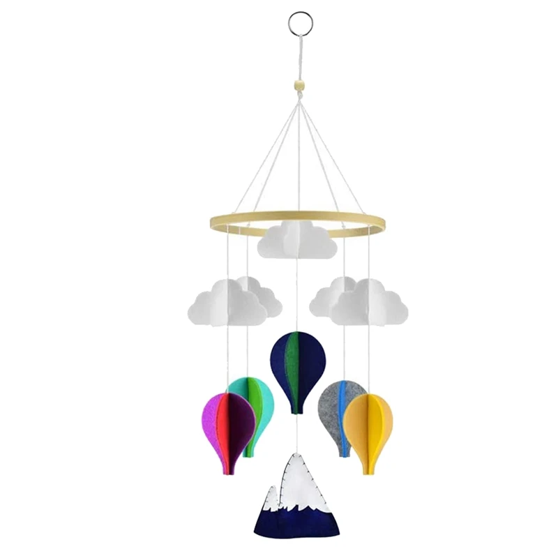 

Baby Crib Mobile Hot Air Balloons And Clouds Nursery Decoration,Baby Bedroom Hanging Bed Bell Toys,For Boys And Girls