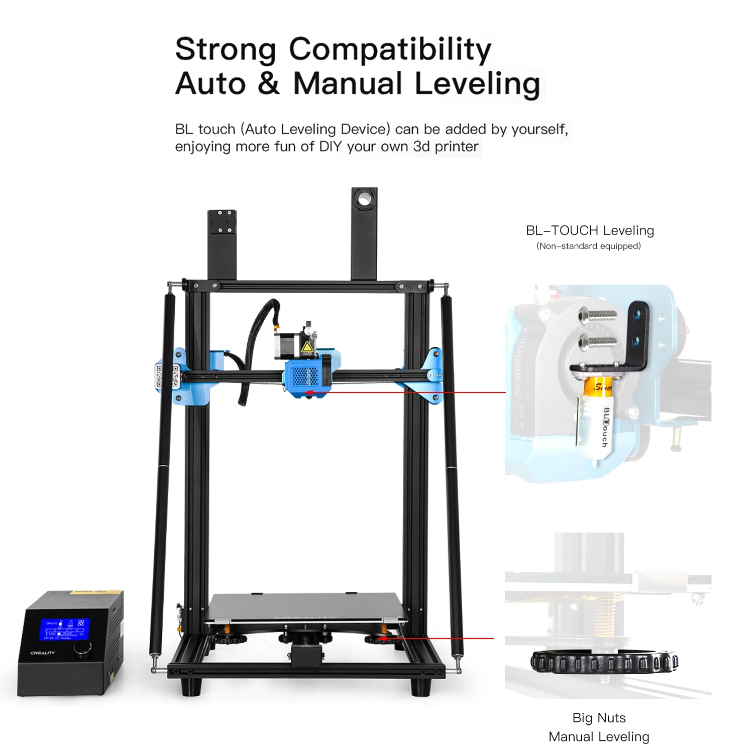 Creality 3D CR-10 V3 обновленный Высокоточный принтер DIY Kit TMC2208 драйвер большой размер