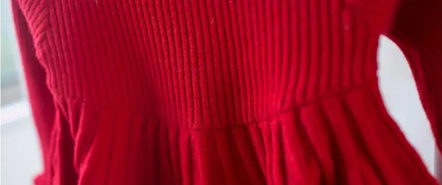 Трикотажное платье свитер для девочек осенне зимняя красная рубашка младенцев и