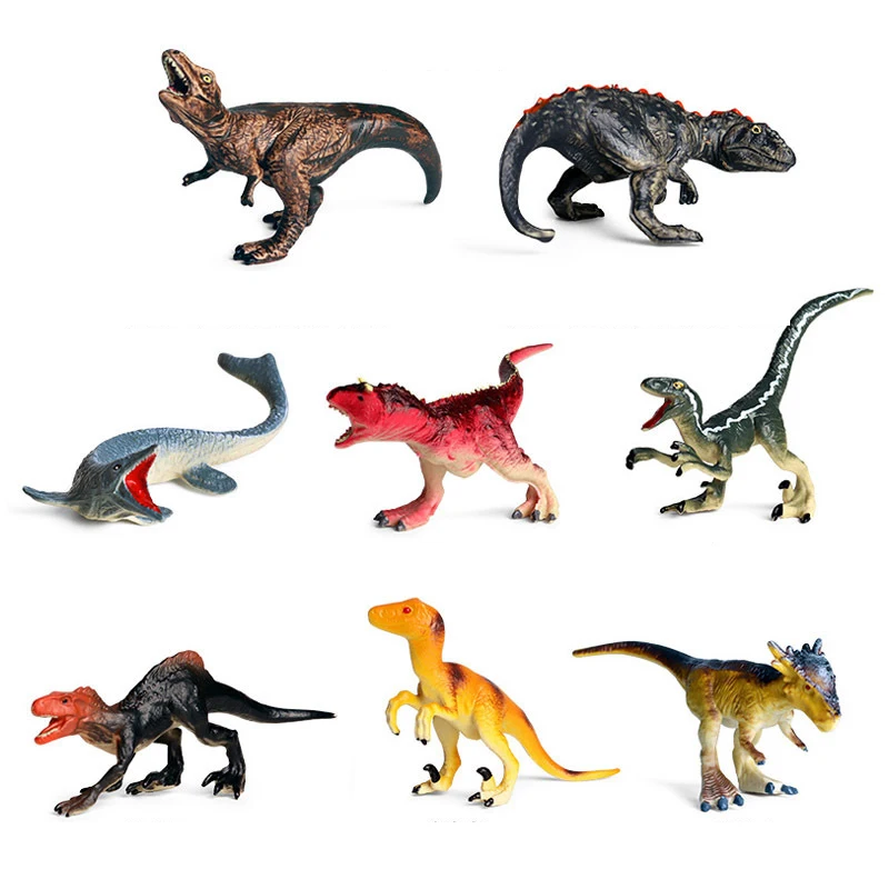 

8pcs Dinosaur Indominus Rex Classic Toy Figures Model Handmade Accessories Boy's Gift Furnishing Science Home Entertainment