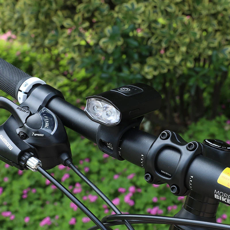 

New USB chargin bicycle headlights Intelligent display T6 riding lamp Outdoor waterproof bicycle lamp tail light Riding equipmen