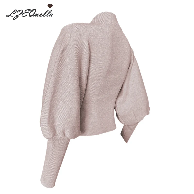 

LZEQuella Sweater Women 2021 Autumn Winter Solid Pullover Sweaters Korean Style Knitted Long Sleeve Jumpers Casual Tops NZ2712