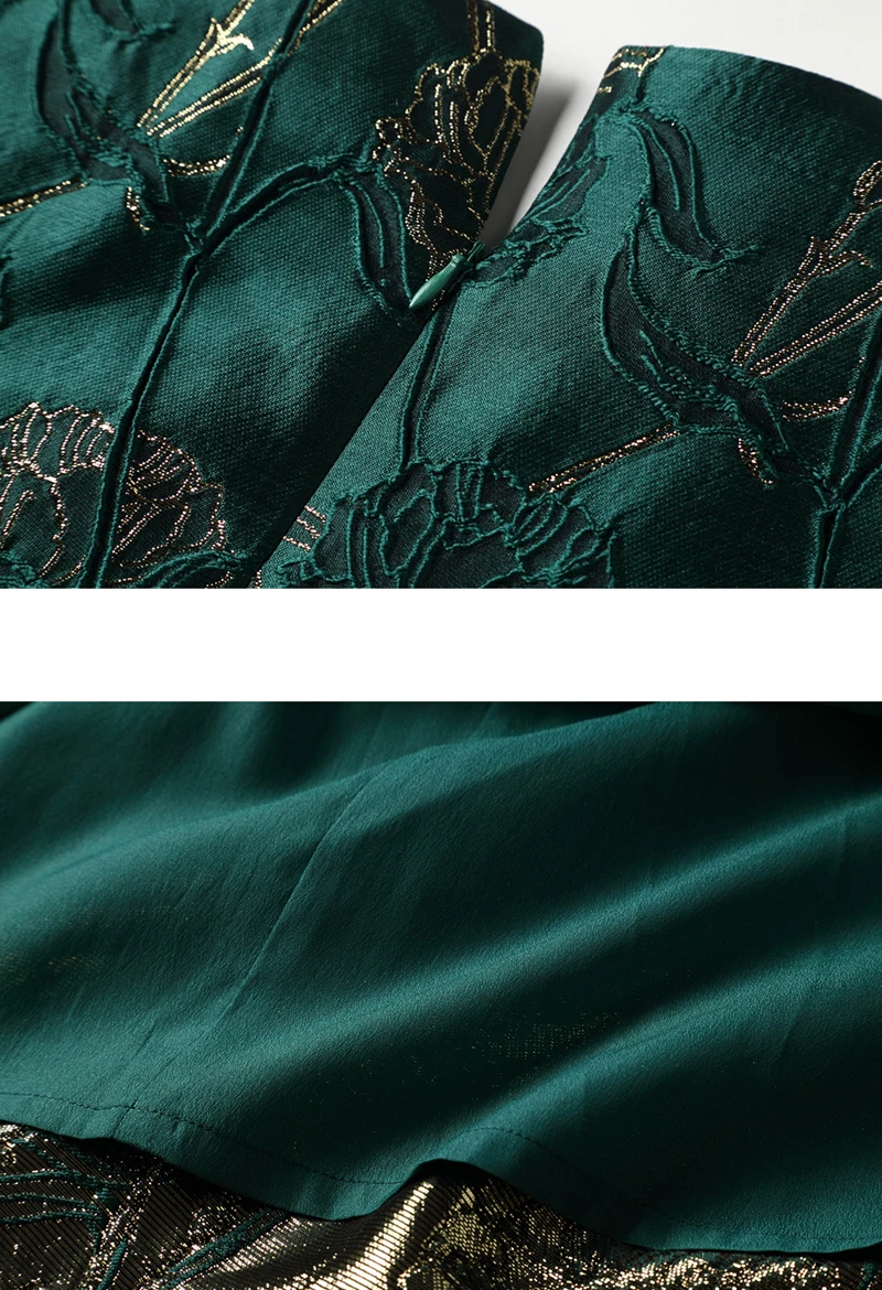 Vestidos женское модное осенне-зимнее платье с длинными рукавами Вечерние Платья с цветочным рисунком элегантное жаккардовое платье в стиле знаменитостей ласточкин хвост платье