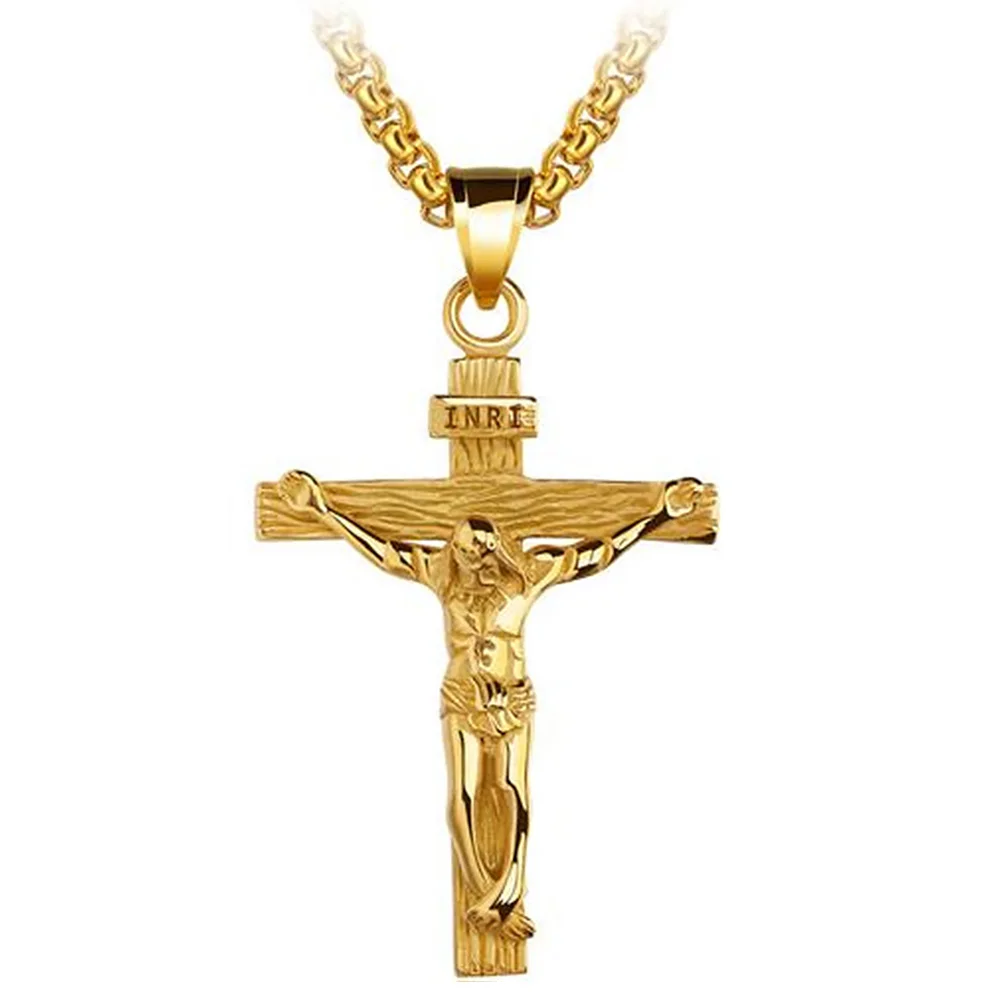 Вечерние простые мужские ожерелья с кулоном в виде Креста для свиданий банкета