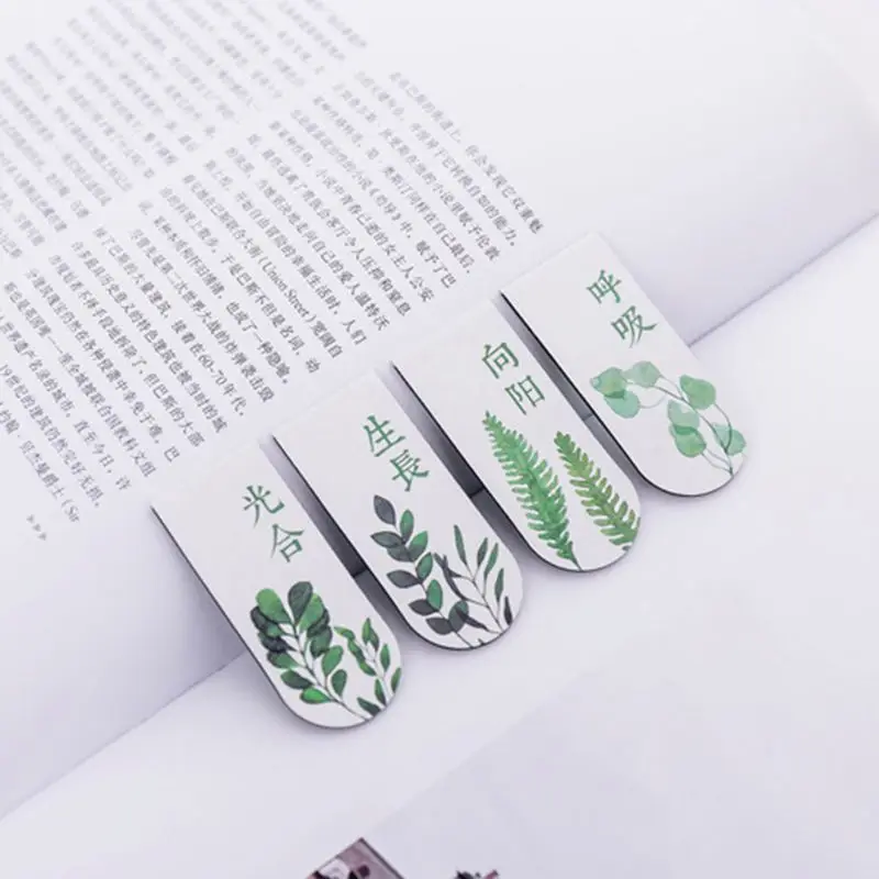 4 шт./компл. вишня в цвету магнитная закладка для книги книжные маркеры страница зажим для офисных канцелярских принадлежностей сувенирная коллекция дети Gif