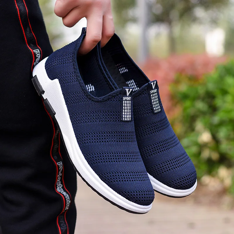 

Spring And Summer Fashion Mens Casual Shoes Lace-Up Breathable Shoes Sneakers Mens Trainers Zapatillas Hombre tyh6