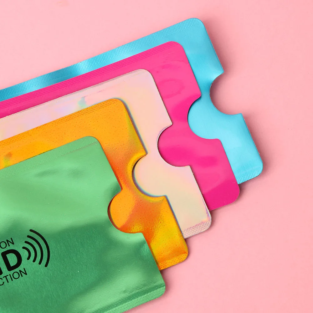 5 шт. Анти Rfid NFC кошелек Блокировка считыватель банк держатель для карт Id