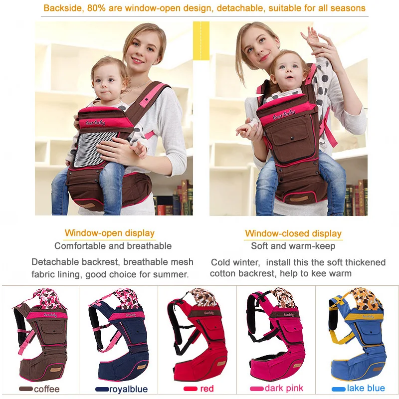 Эргономичный Детский рюкзак переноска из дышащего хлопка для детей 0 36 месяцев|wrap
