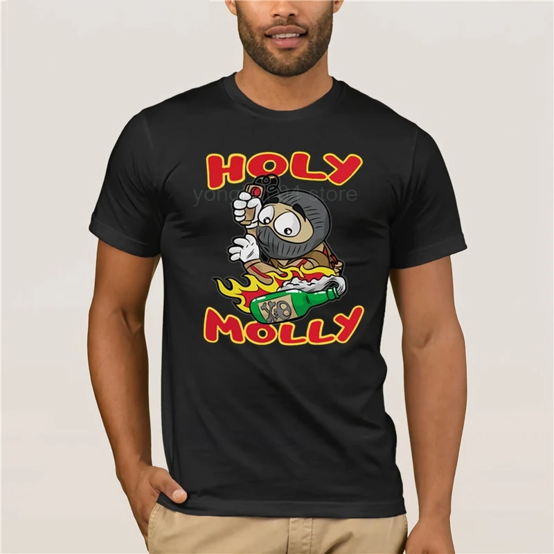 

2019 Trendy Creative Graphic T shirt Top 100% Cotton holy molly terrorist molotow present granade cs go tshirts