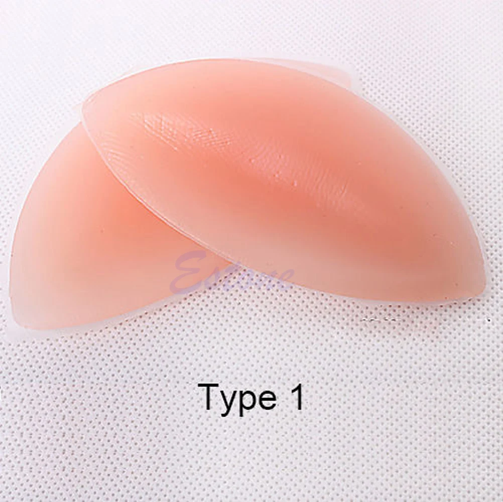

K3NF Breast Enhancer Pair Silicone Push Up Gel Bikini Bra Pads Chicken Fillets Insert