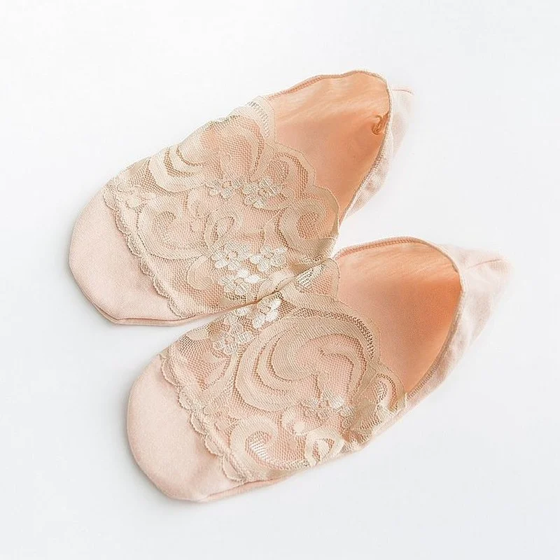 

Women's Spring and Summer Deep-mouth Lace Boat Socks, Anti-shedding Mesh Socks