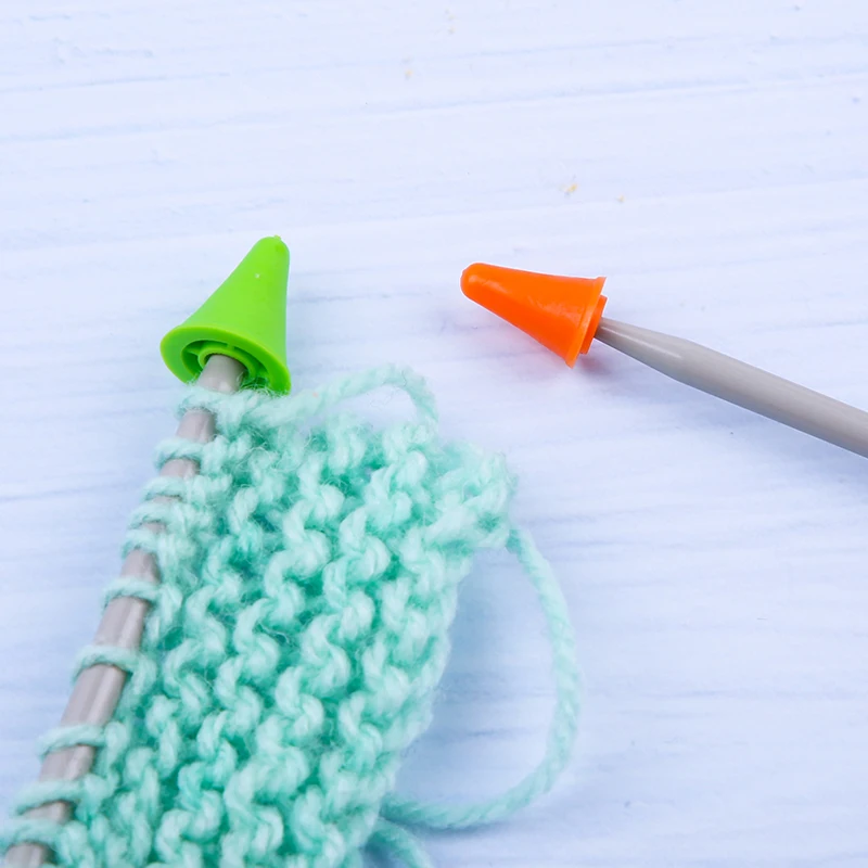 

LMDZ Knitting Crochet Kit Needle Clip Protectors Hook Plastic Knit Stitch Craft Markers Cross Stitch Tool Sewing Accessories