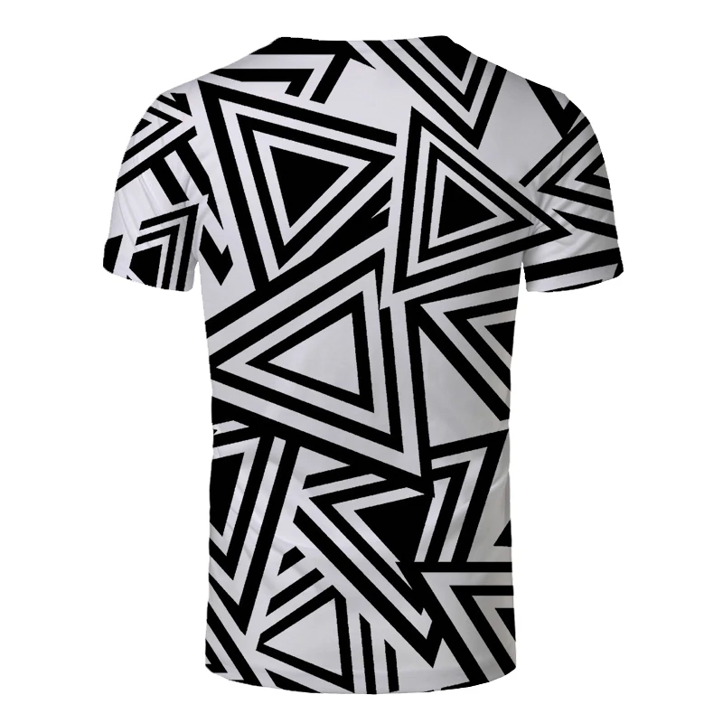 

3D printing geometry Short Sleeve T-shirt Summer Men's T-shirts Casual men tops t-shirts Fashion O-Neck Shirt oversized t shirt