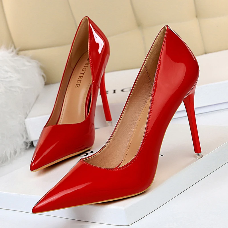 

Пикантные женские Обувь на высоких каблуках женские туфли-лодочки на каблуке 10,5 см; Туфли с острым носком; Туфли Обувь на высоких каблуках д...