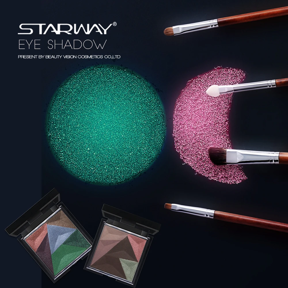 Водостойкая профессиональная разноцветная тушь для век STARWAY Черная Подводка