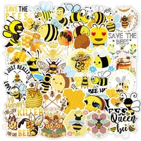 103050 pcs cartoon cute little bee diary waterproof graffiti suitcase skateboard guitar toy decoration sticker wholesale