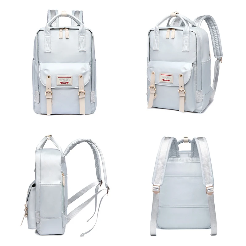 Double S houlder Computer Bag Female Large Capacity Backpack Oxford Cloth Student Schoolbag 2021