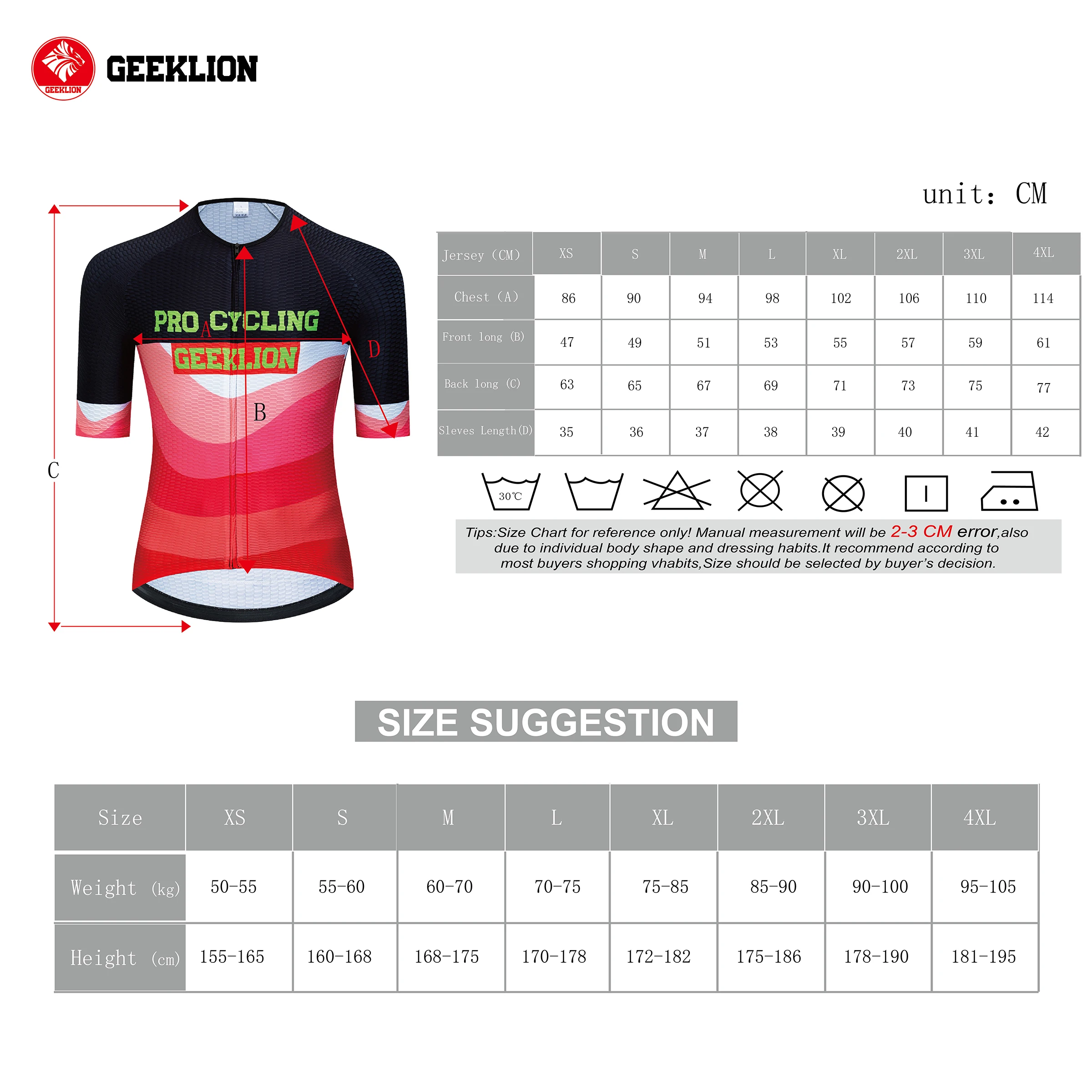 MTB рубашка с короткими рукавами велосипед Джерси Geeklion Pro Велоспорт одежда Tour Team