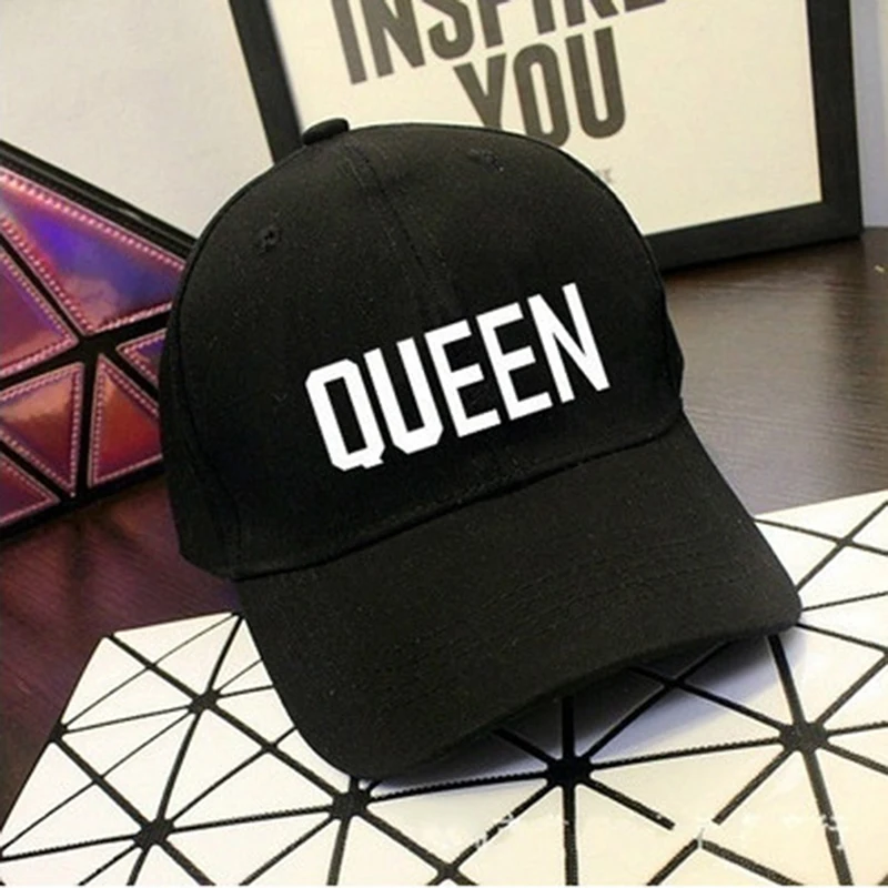Новейшие кепки KING QUEEN модные бейсболки в стиле хип-хоп парусиновые с буквенным