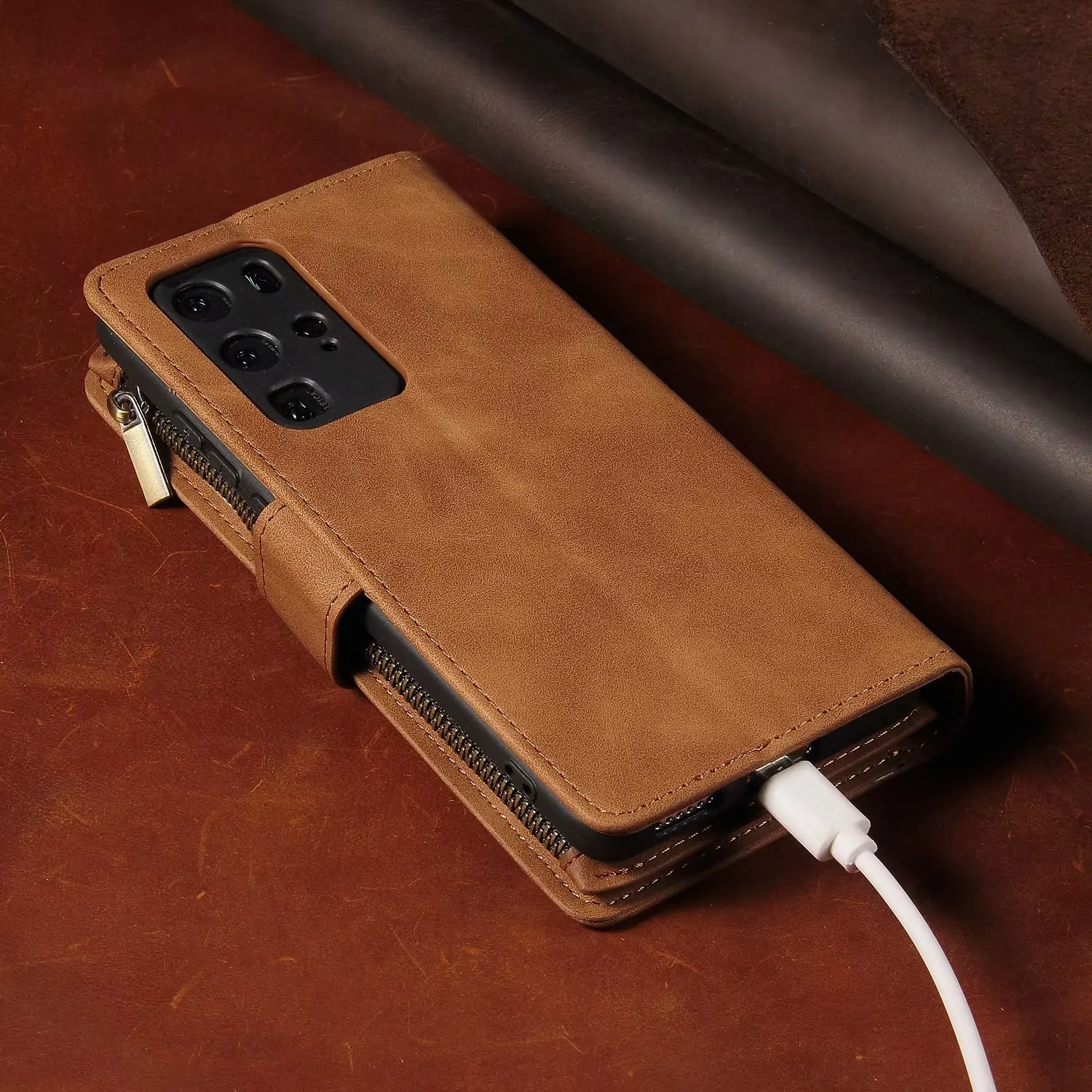 Роскошный кожаный чехол-книжка для MOTO G8PLUS/E6PLUS/Z4PLAY/G7 POWER/G7play/G7plus/G7 Магнитный