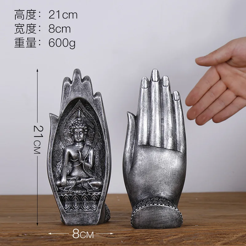 

New Chinese Creative Decorative Ornaments Retro Art Zen Buddha Ornaments Porch Living Room Classical Crafts