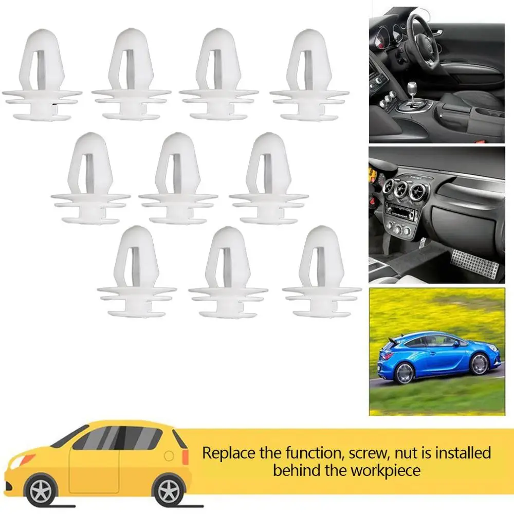10 шт. универсальные пластиковые клипсы для внутренней двери автомобиля |