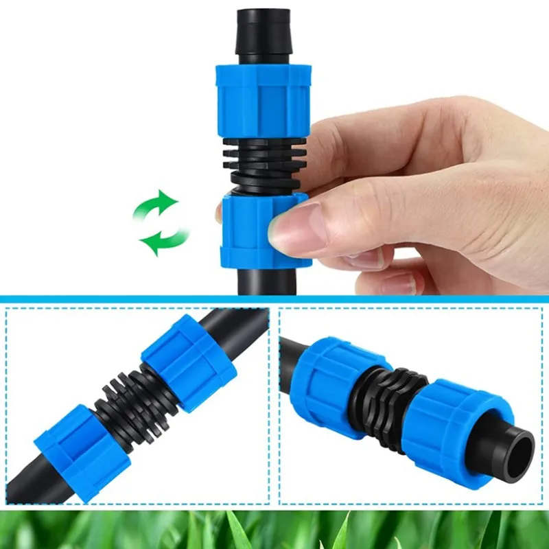 20PCS Drip Irrigation Coupling 1/2 Inch Universal Connector Tubing Fittings Compatible with Most 16-17 mm Tape | Дом и сад