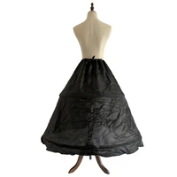 elegant ladies two ring black pettiskirt petticoat fluffy cute princess skirt party banquet costume crinoline bottom skirt