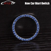 40mm1 57 crystal pink blue transparent auto car bling decorative accessories automobiles start switch button rs lkt030