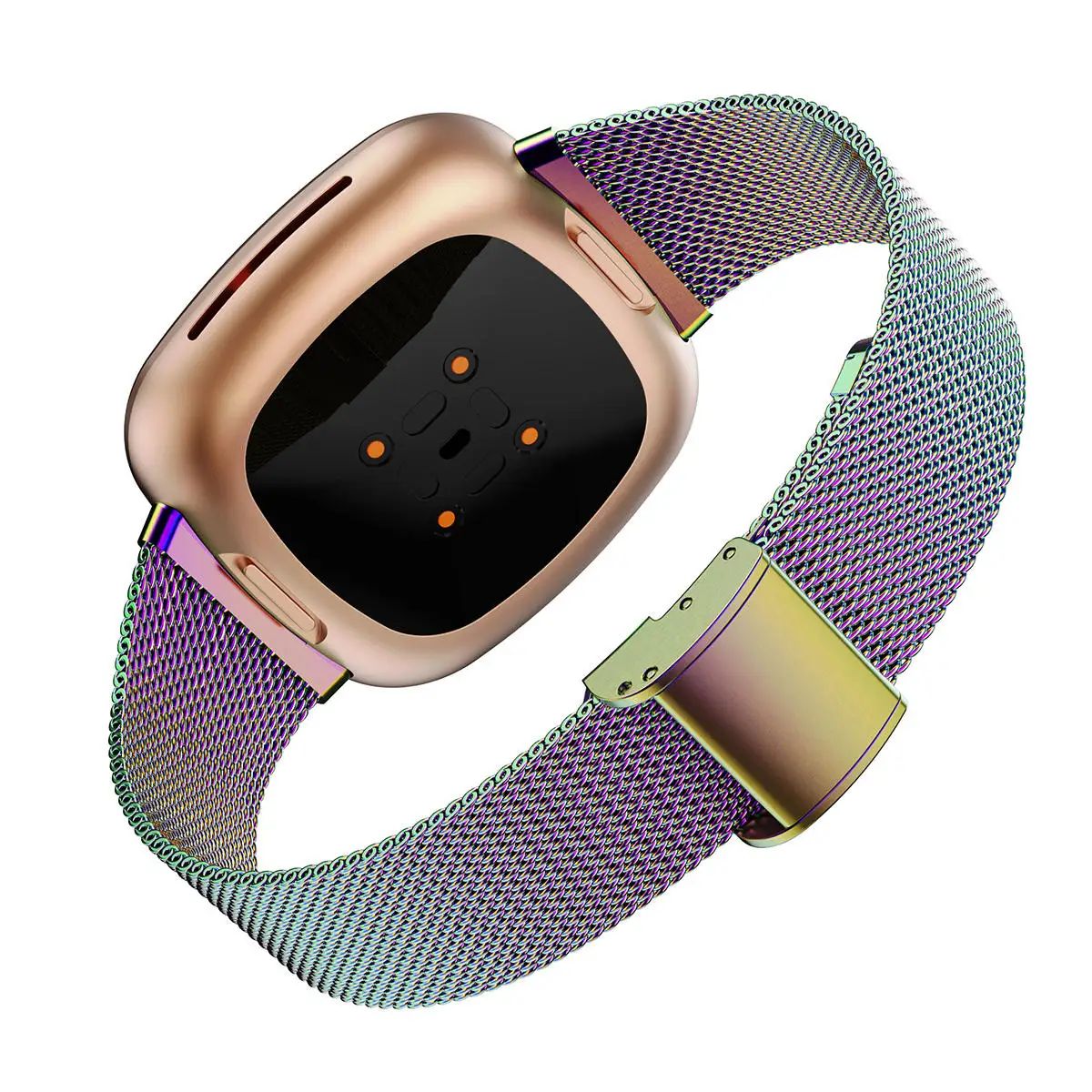 Миланская Петля из нержавеющей стали для Fitbit Versa 3/sense ремешок на запястье