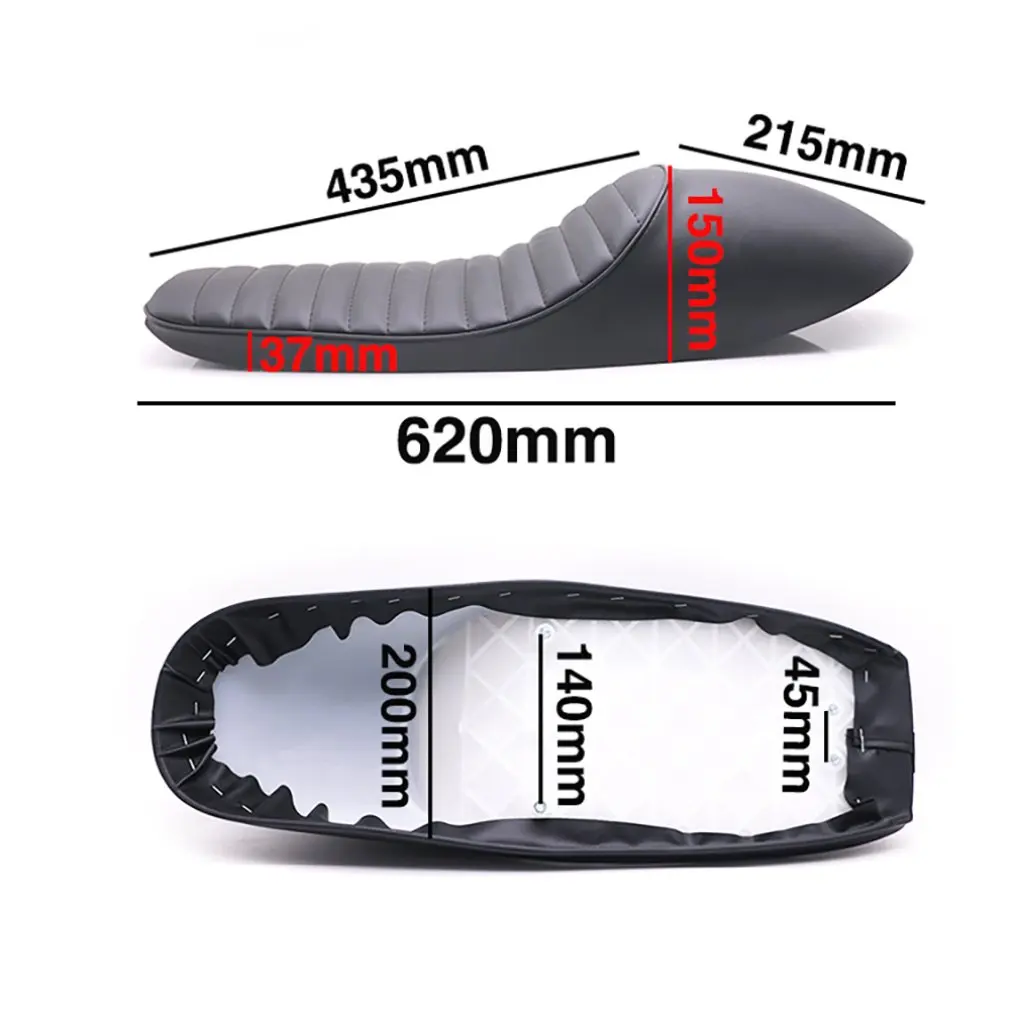

Vintage Motorcycle Extended Hump Cushion Motorcycle Seat Cafe Racer Saddle Scramble Flat Pan FOR Honda CG1215 Hot