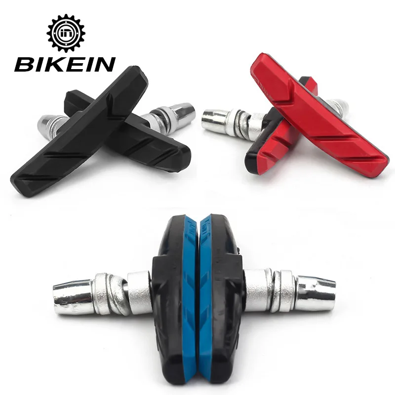 BIKEIN 1 пара MTB велосипед V-блоки тормозных колодок Велоспорт шоссейный велосипед MTB бесшумный прочный v тормозная резиновая обувь части велосипеда