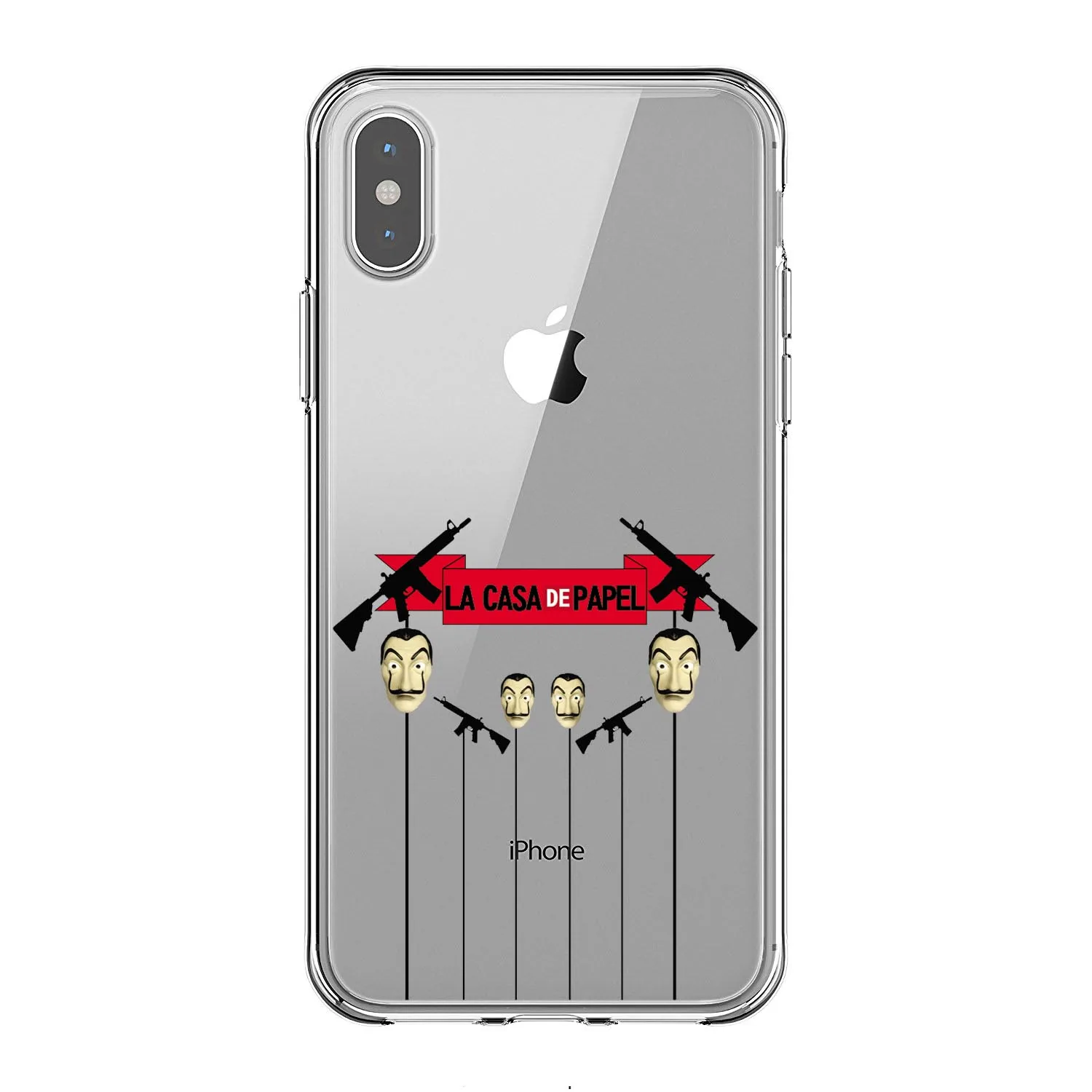 Испанский ТВ серии La Каса де papel Мягкий Силиконовый ТПУ чехол для телефона iPhone 11 Pro MAX 5s se 6 6s Plus 7 8 Plus X XR XS MAX - Цвет: TPU