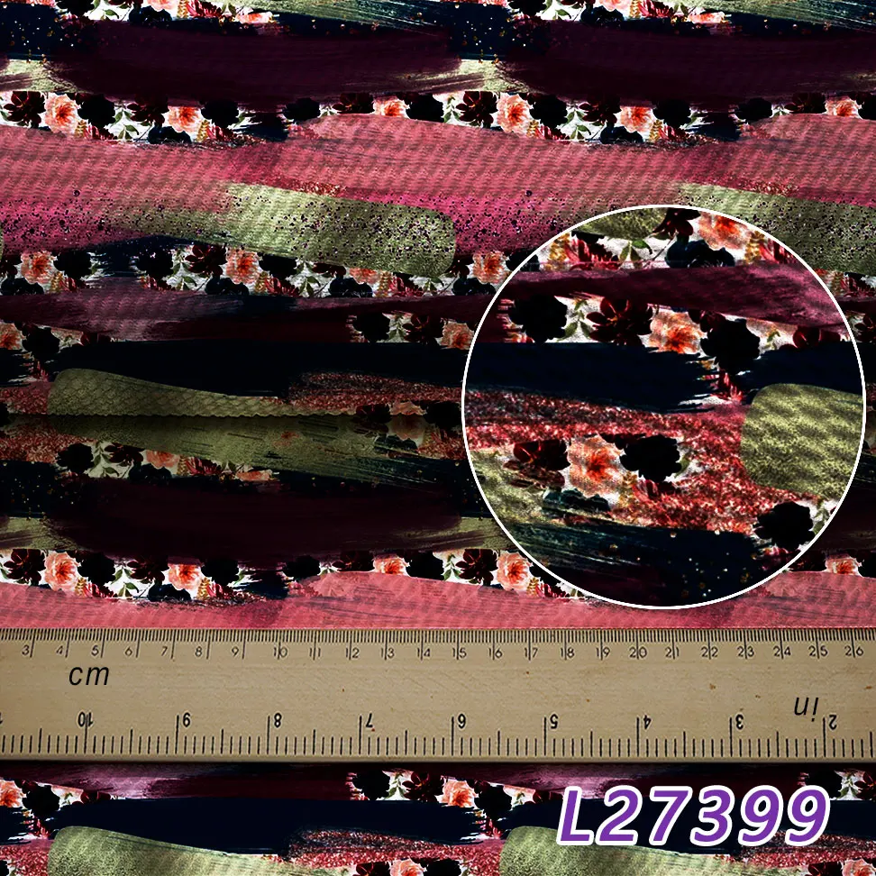 Ткань с цветочным принтом 50*140 см L27399 | Дом и сад