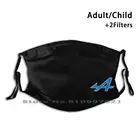 Пылезащитная не одноразовая маска для лица с логотипом Alpine Car, фильтры Pm2.5 для детей и взрослых, Alpine Car Renault Alpine