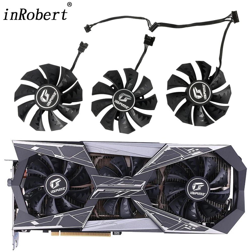 

New 85MM Cooler Fan Replacement For COLORFUL iGame GeForce RTX 2060 2070 2080 SUPER 2080Ti Vulcan OC-V Graphics Video Card Fans