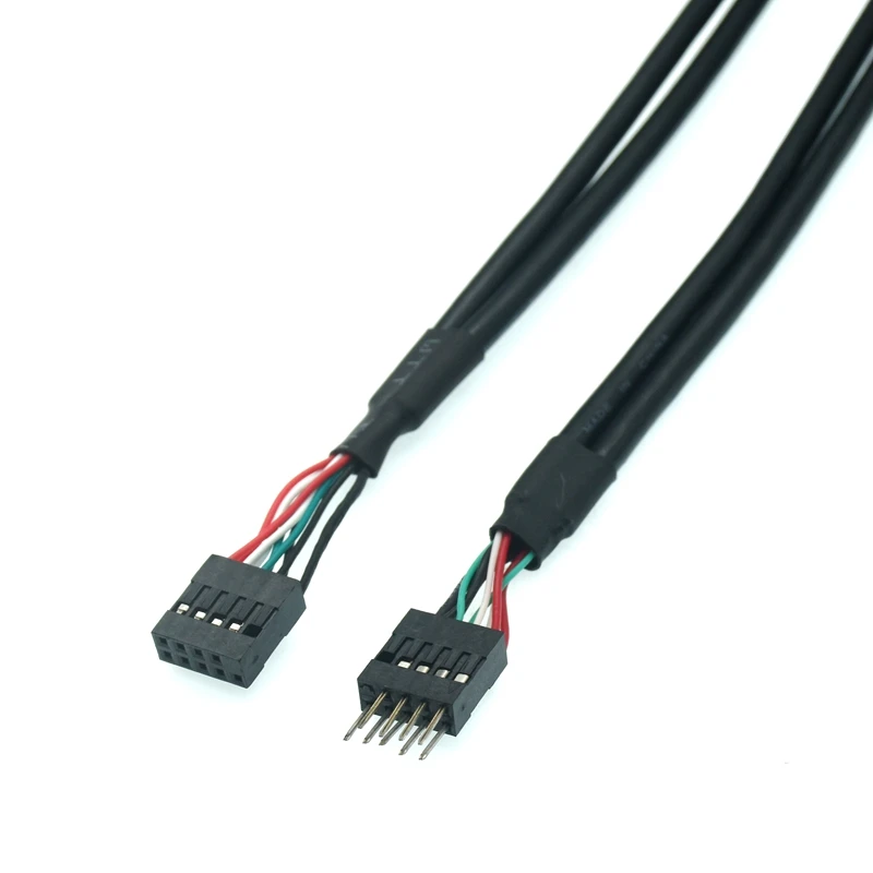 

Motherboard Mainboard 9Pin DuPont 2.54mm 30cm/50cm USB 2.0 9pin Female To Female Internal Motherboard Header Cable