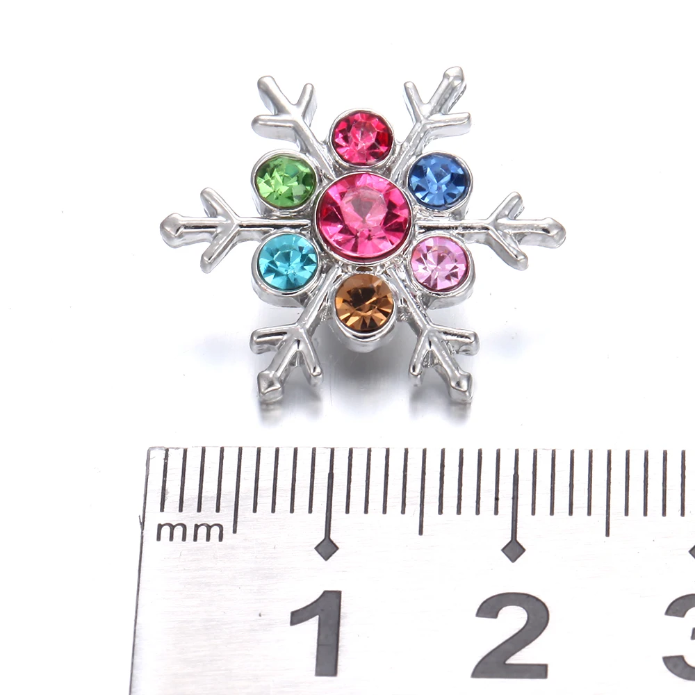 6 шт./лот новые рождественские ювелирные изделия стразы партия снежинки 18 мм