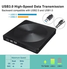 Внешний DVD-привод Type-C USB 3,0 проигрыватель компакт-дисков dvd привод CD-RW устройство записи записывающее портативное записывающее устройство для ноутбука Windows ПК