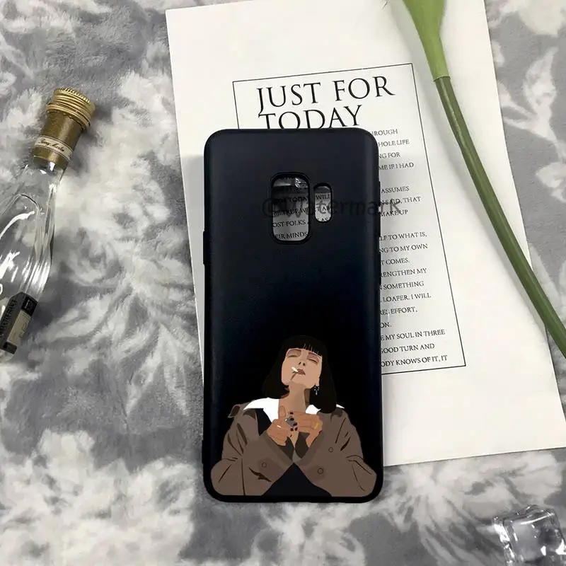 Black Humor Movie Pulp Fiction Phone Case For Samsung S10 S20 S21 S30 S9 S8 Plus Ultra 5G S10e S6 S7 Edge Silicone Cover | Мобильные