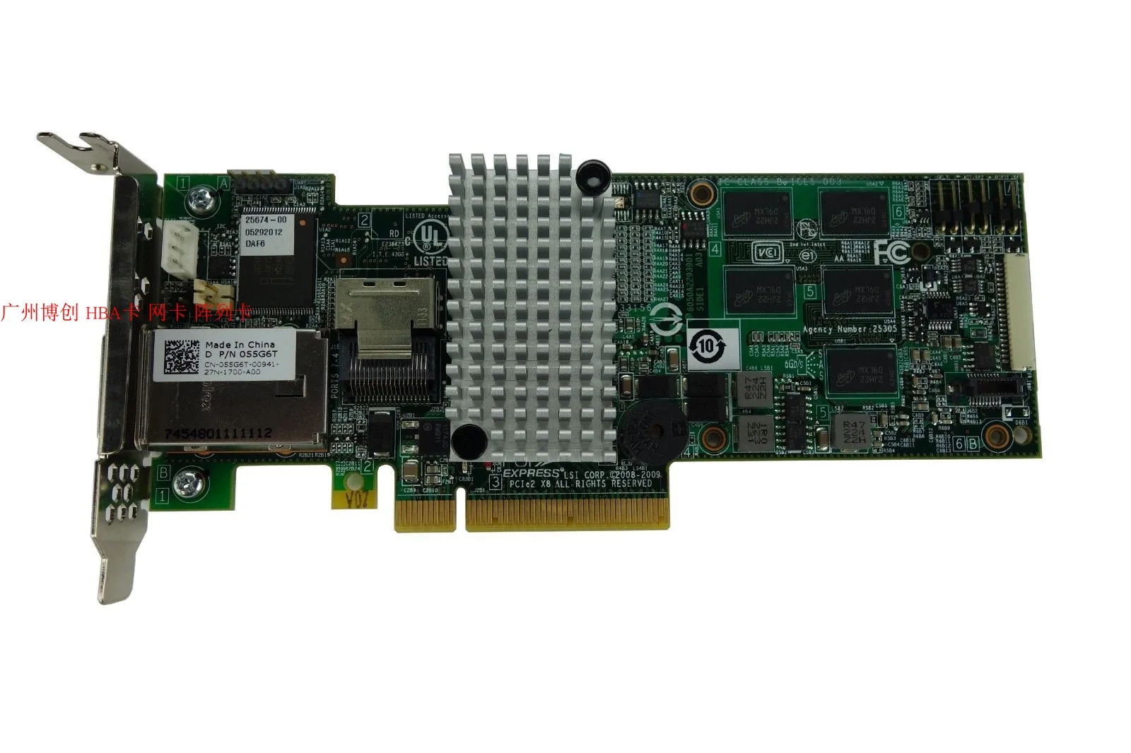 

For LSI 9280-4I4E array card 512MB cache built-in + external SAS original support raid5 6