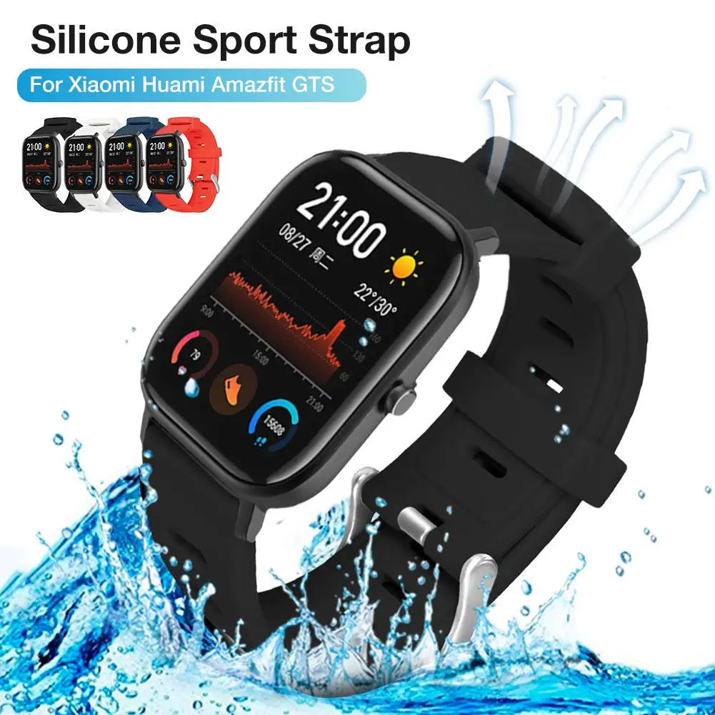 Новый силиконовый спортивный ремешок для часов Huami Amazfit GTS с плоской головкой