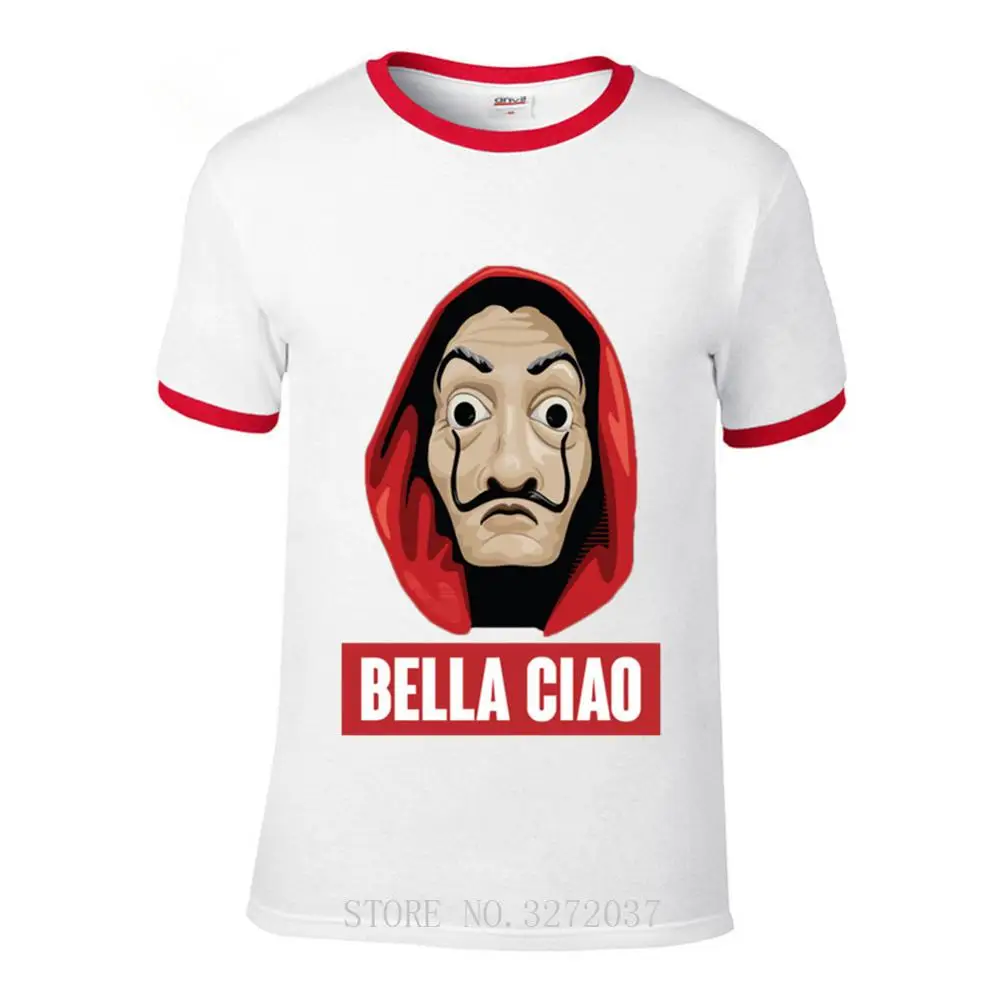 Мужская футболка Bella Hello La Casa De Papel футболки с коротким рукавом для бумажного дома