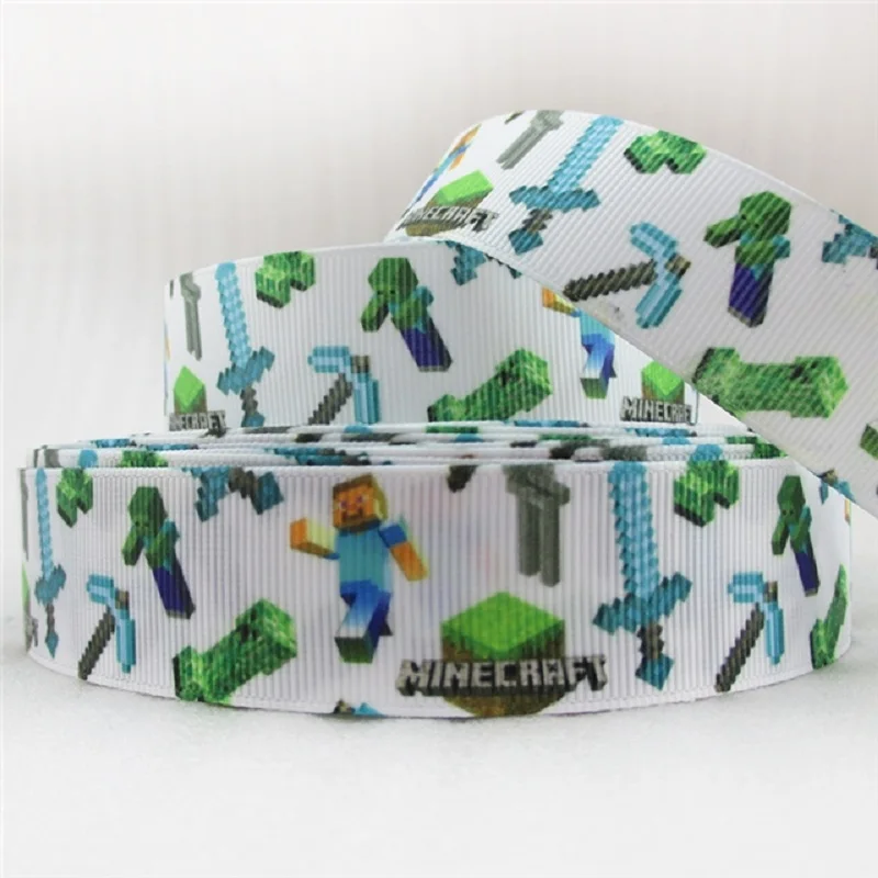 50 ярдов 1 "25 мм с принтом из игры grosgrain лента для ручной работы ремесла подарок diy